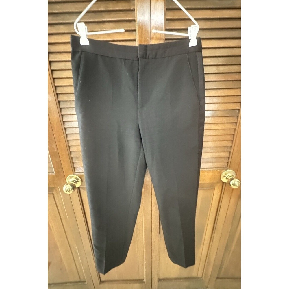 Zara Women's Black Tapered Leg Dress Career‎ Pants Size M